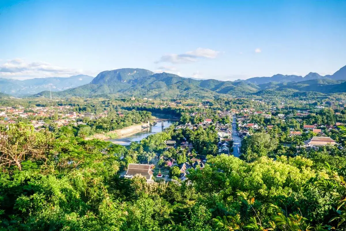 Visit of Luang Prabang city, declared a World Heritage Site by UNESCO